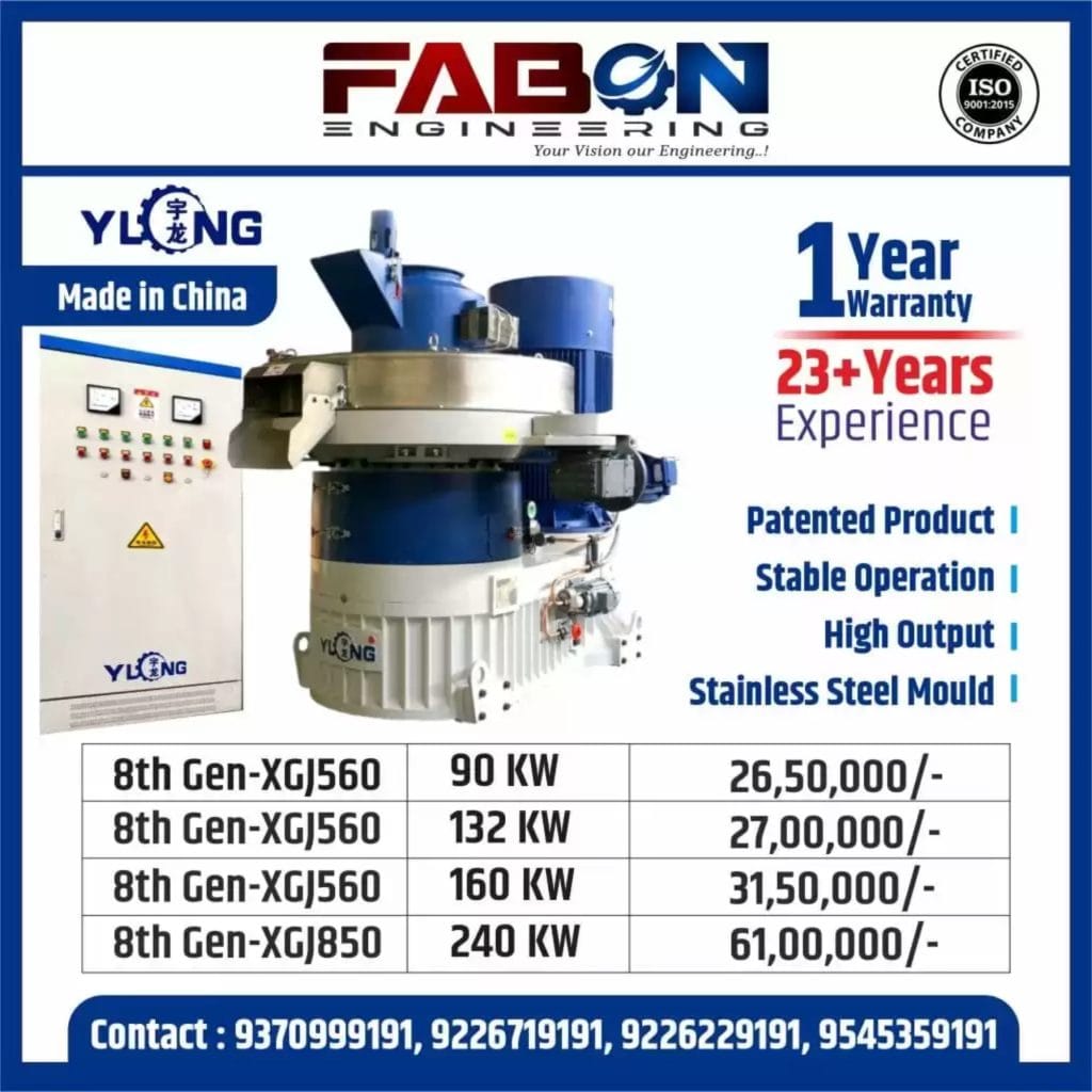 Yulong Pellet Machine Spares in India