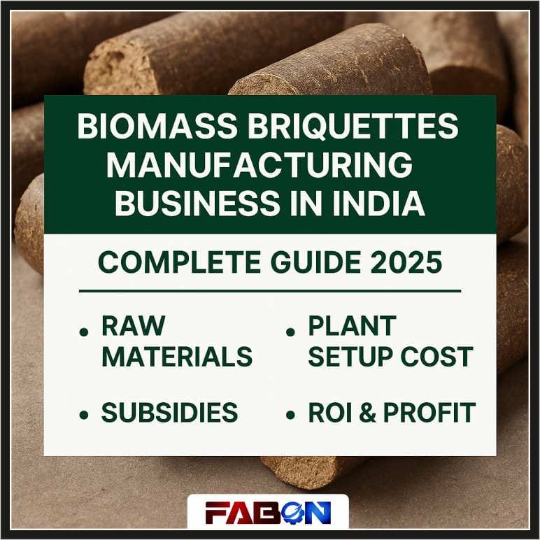 Biomass Briquettes Manufacturing Business in India