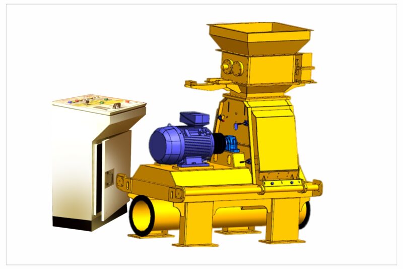 Hammer Mill with control panel
