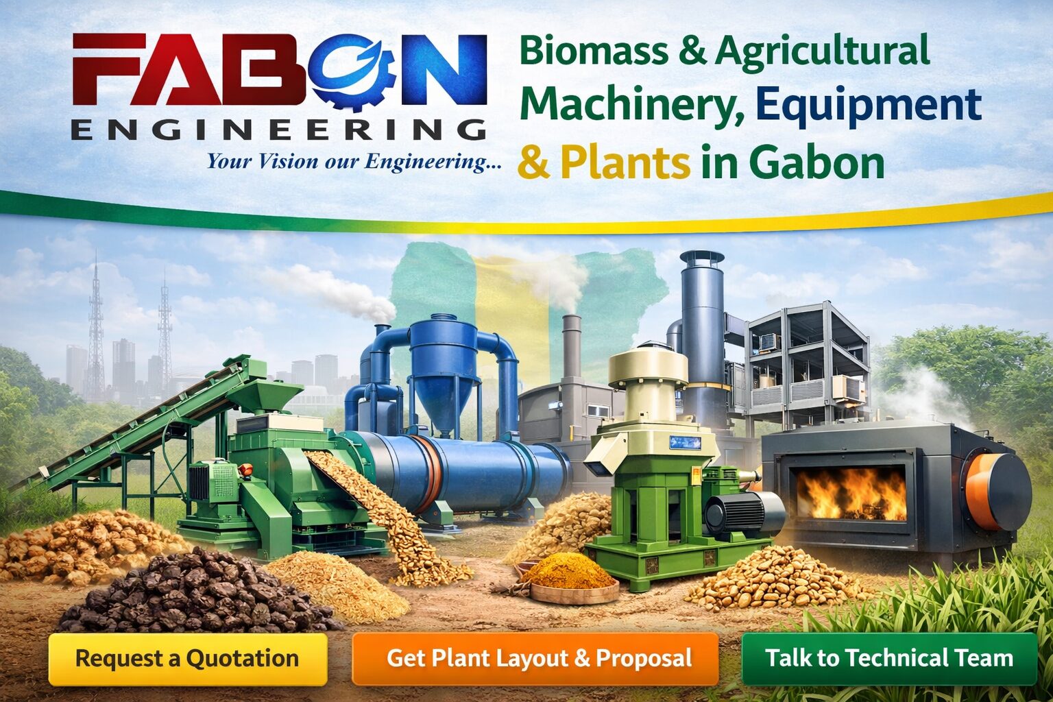 Fabon Engineering Pvt Ltd Manufacturing Biomass And Agricultural Machinery in Gabon Africa