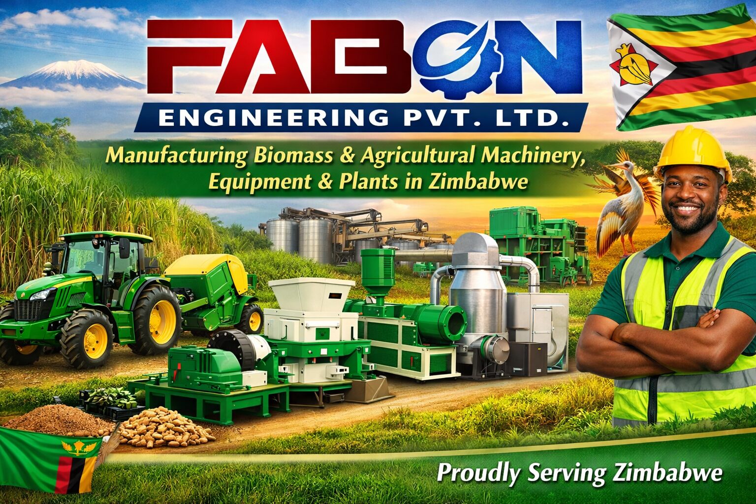 Fabon Engineering Pvt Ltd Manufacturing Biomass And Agricultural Machinery in Zimbabwe Africa