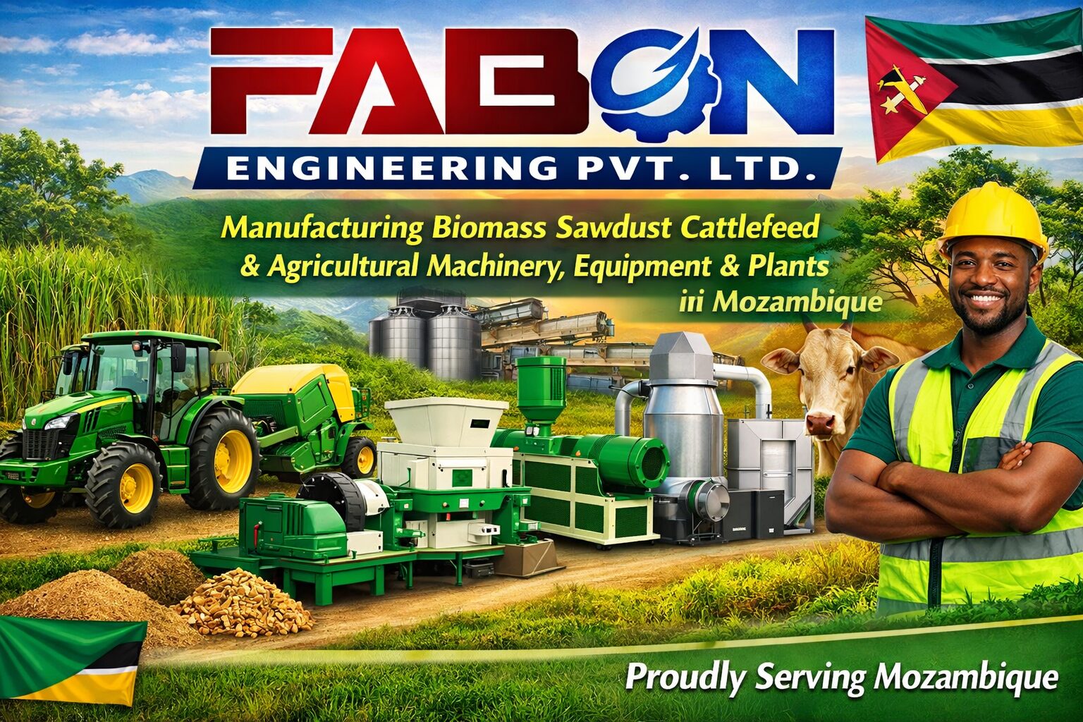 Fabon Engineering Pvt Ltd Manufacturing Biomass And Agricultural Machinery in Mozambique