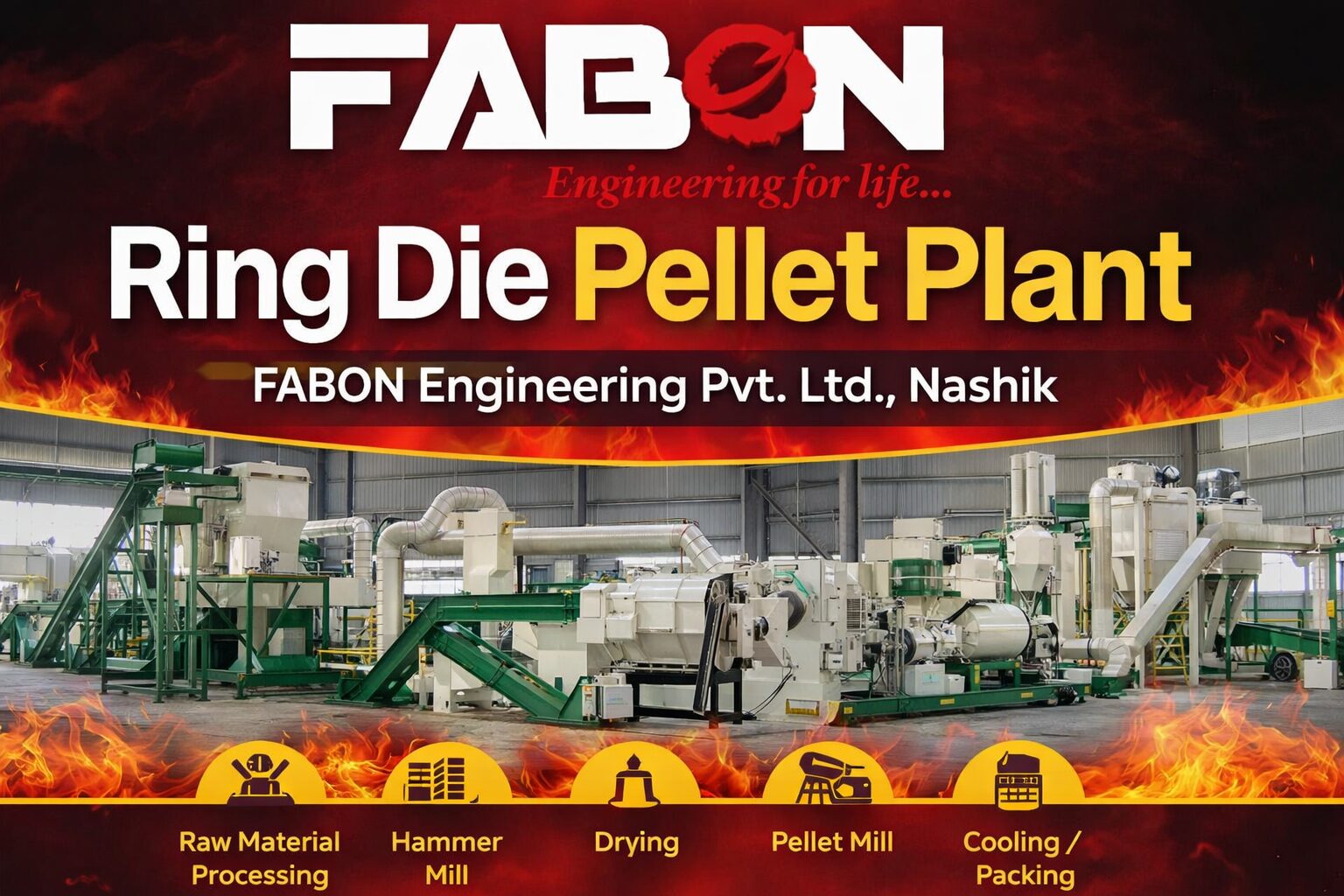Ring Die Pellet Plant from Fabon Engineering Pvt Ltd Nashik