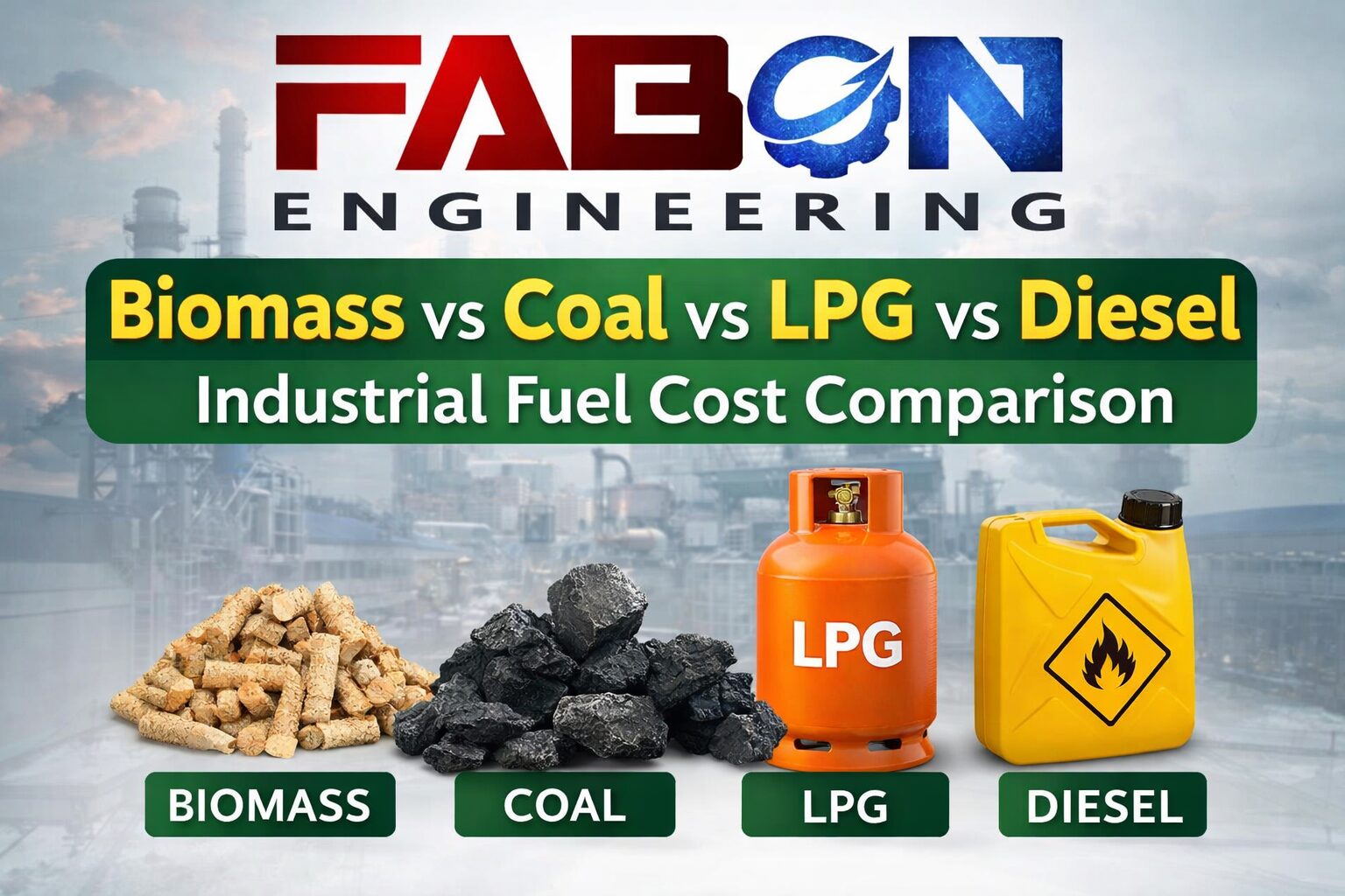 Biomass vs Coal vs LPG vs Diesel – Industrial Fuel Cost Comparison