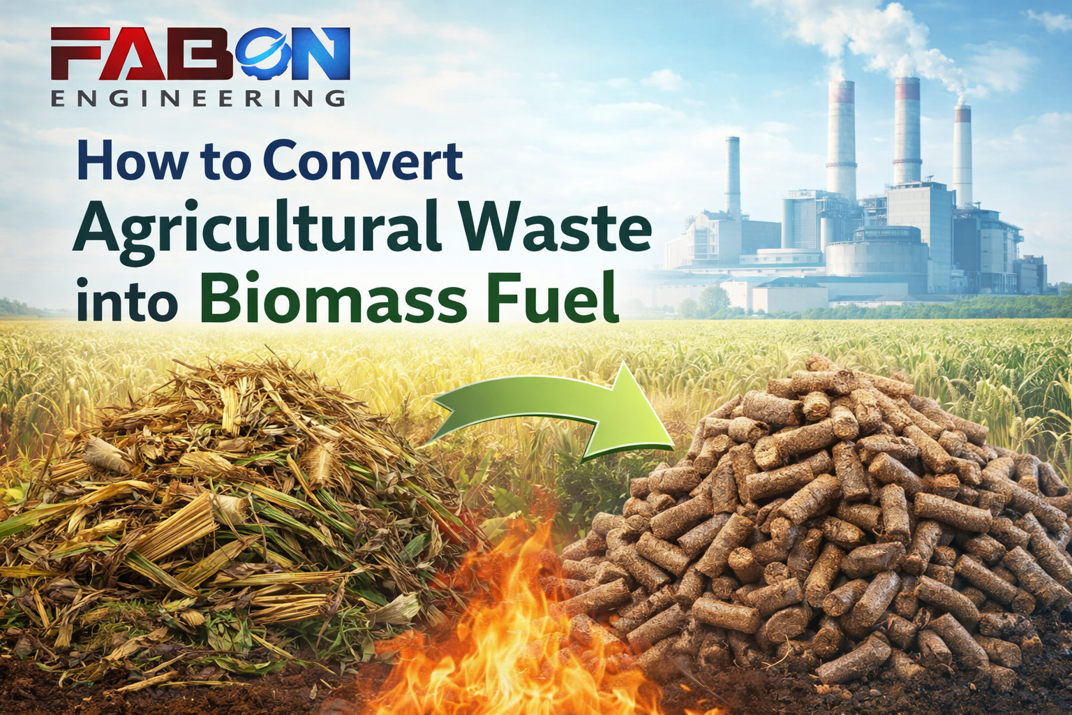 How to Convert Agricultural Waste into Biomass Fuel – Complete Practical & Industrial Guide (India-Focused, B2B Edition)