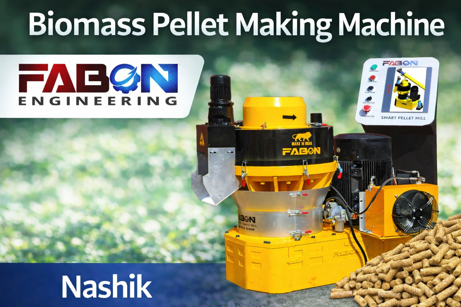 Biomass Pellet Making Machine by FABON Engineering Nashik (2026)