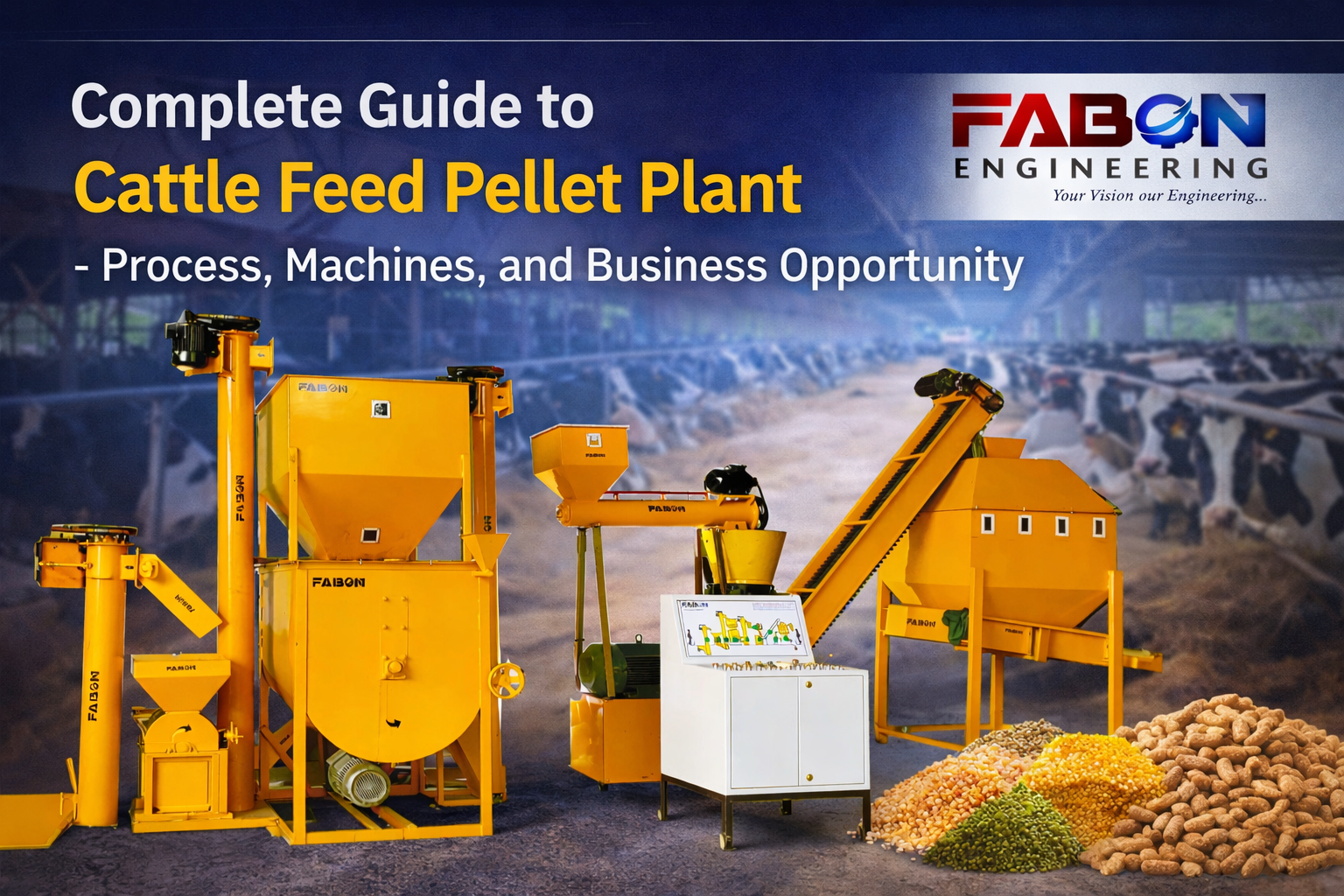Complete Guide to Cattle Feed Pellet Plant – Process, Machines, and Business Opportunity