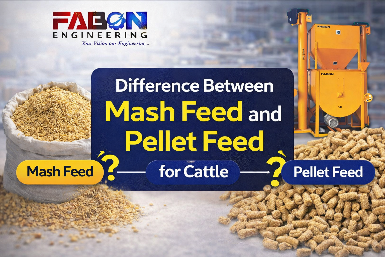 Difference Between Mash Feed and Pellet Feed for Cattle