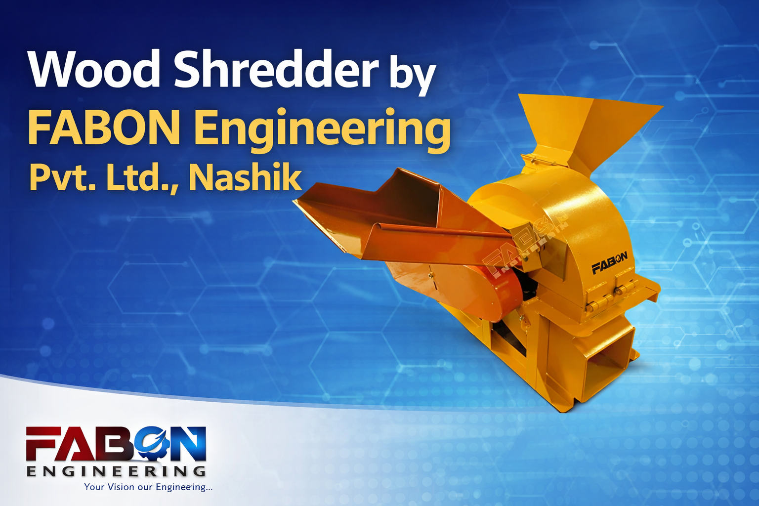 Wood Shredder by FABON Engineering Pvt. Ltd., Nashik