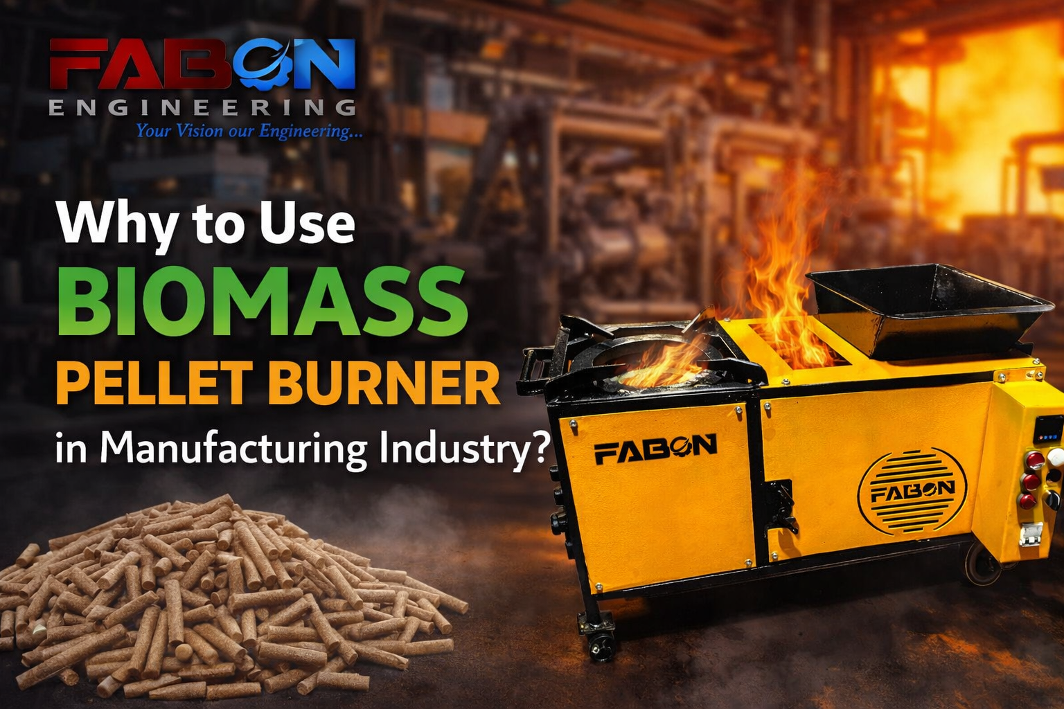 Why to Use Biomass Pellet Burner in Manufacturing Industry?