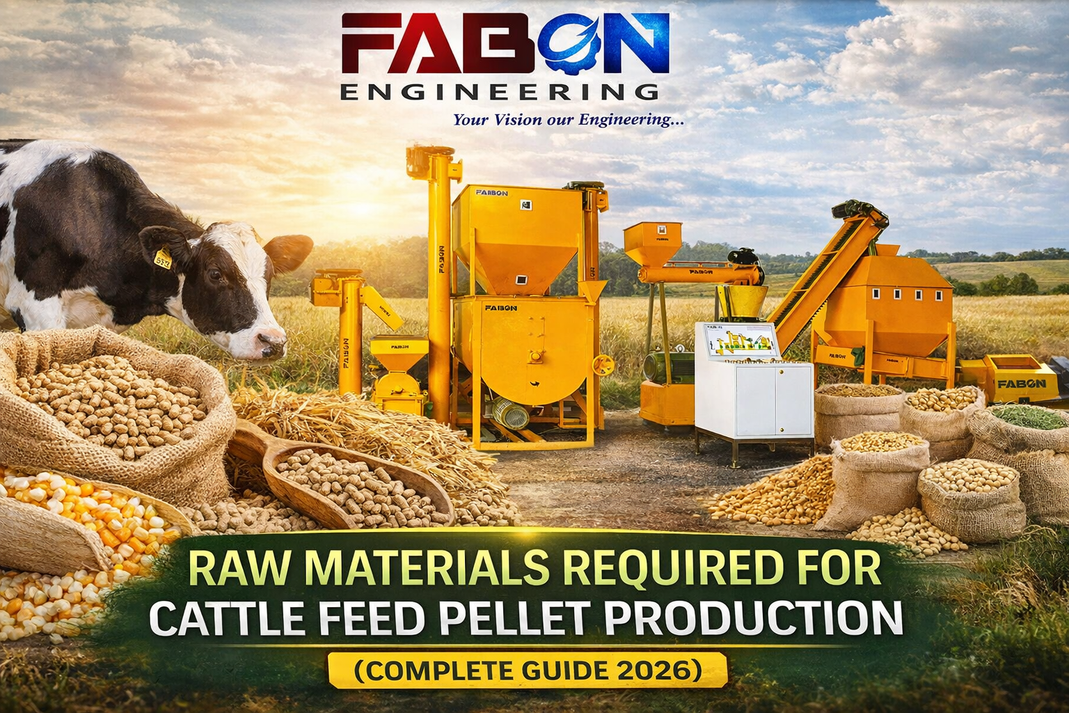 Raw Materials Required for Cattle Feed Pellet Production (Complete Guide 2026)