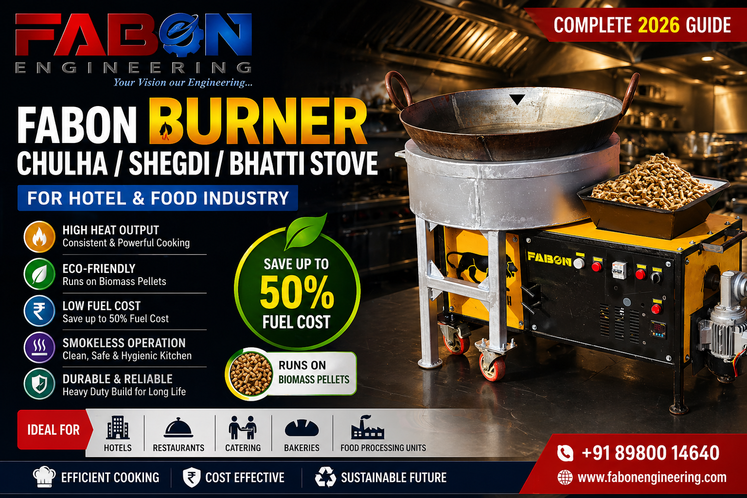 FABON Burner Chulha / Shegdi / Bhatti Stove for Hotel & Food Industry – Complete 2026 Guide
