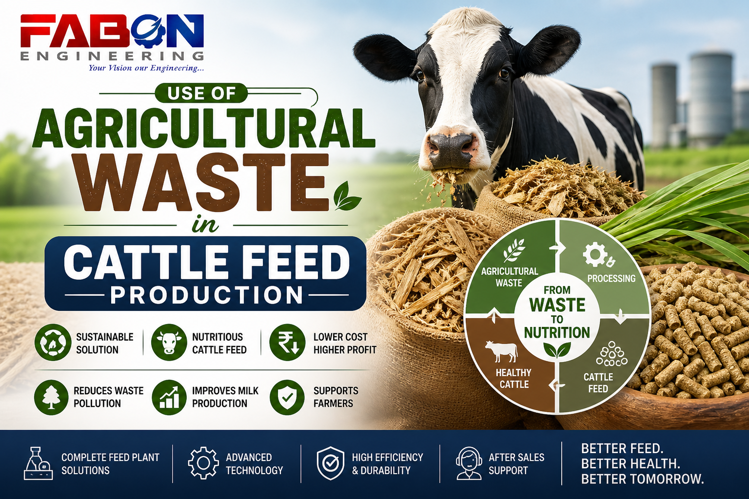 Use of Agricultural Waste in Cattle Feed Production