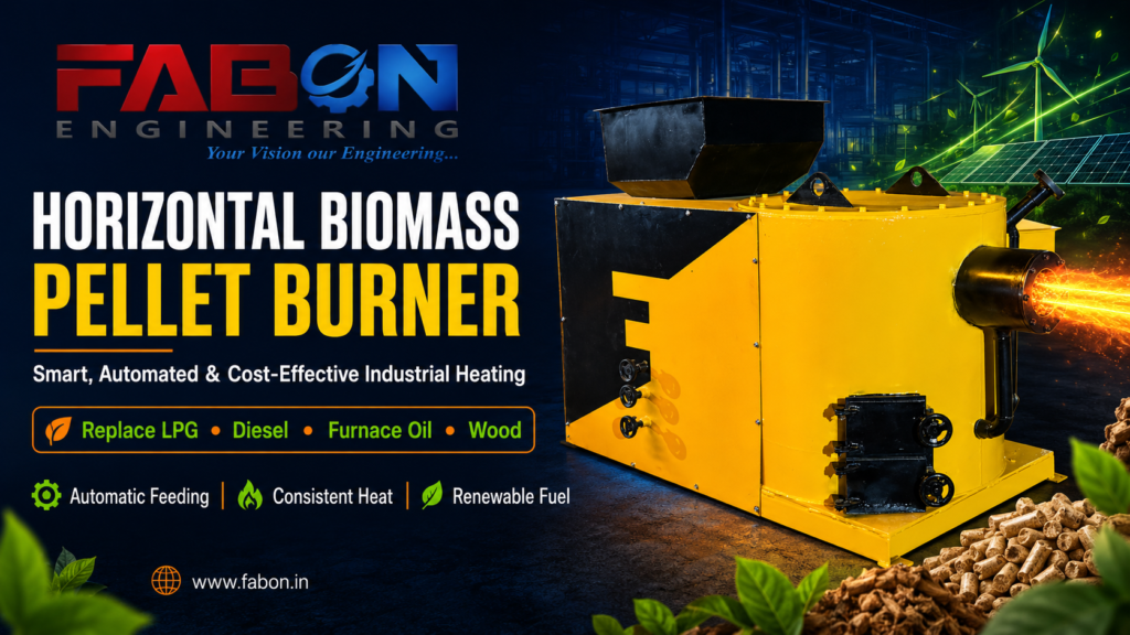 Horizontal Biomass Pellet Burner: The Smart Automated and Cost-Effective Replacement for LPG Diesel Furnace Oil and Traditional Wood-Fired Heating